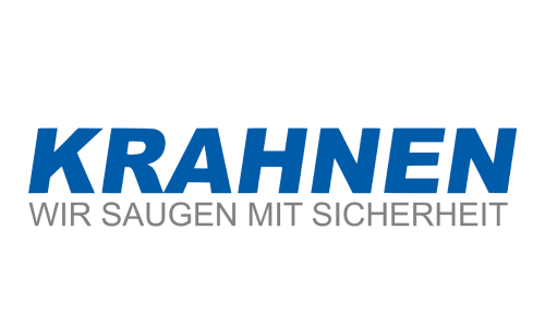 Krahnen GmbH Logo, blau auf transparantem Hintergrund